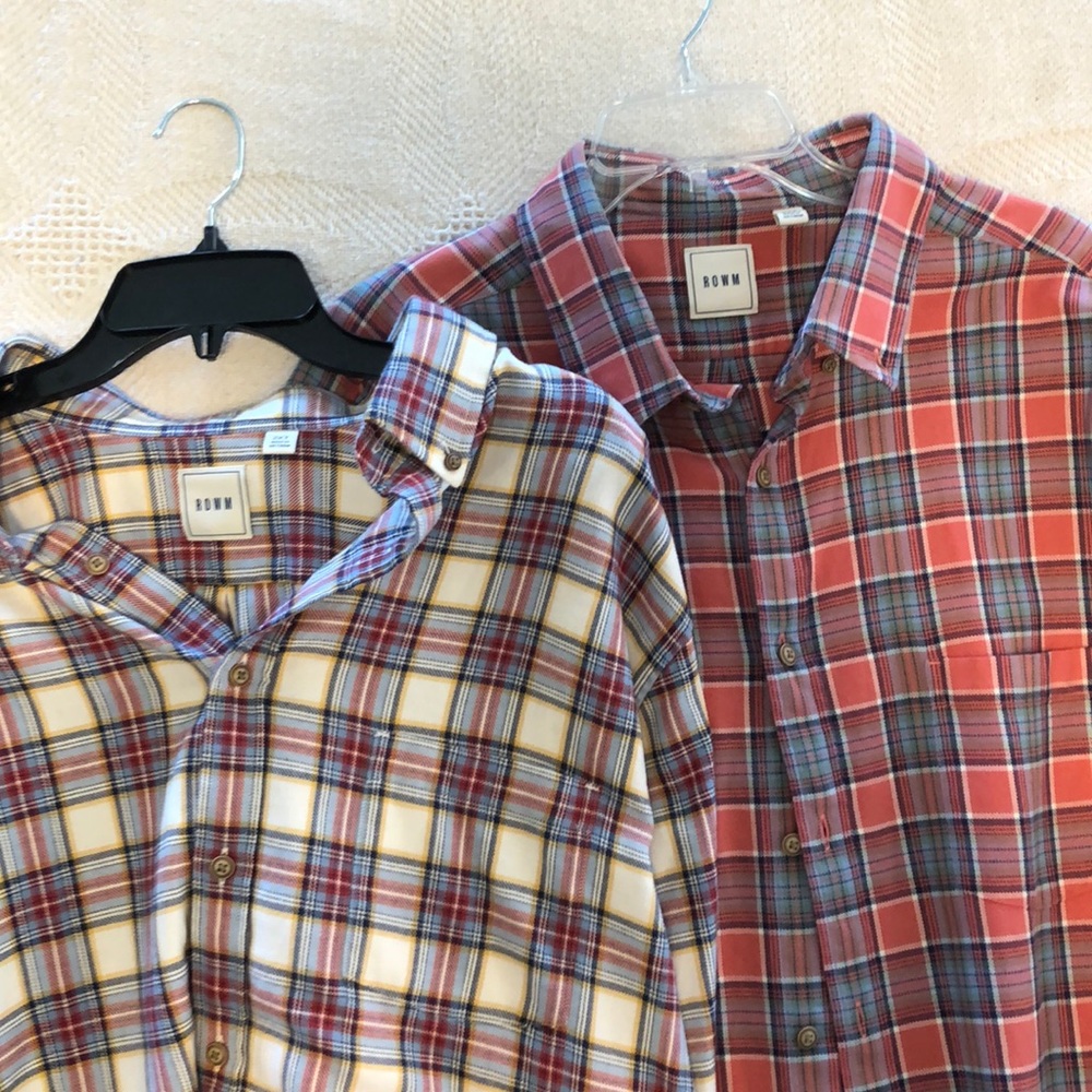 ROWN Dillard’s brand 2XLT flannel shirts